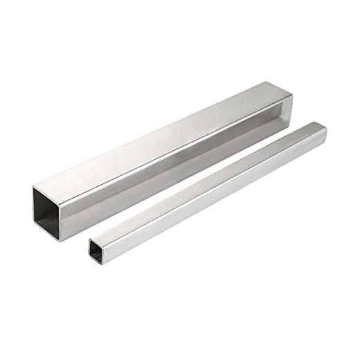 Edelstahlrohre, 2 Stück 304-Rohre, quadratischer Metallrohrrahmen, Seitenlänge 38/40 mm, 500 mm Länge(40mm*40mm*1.5mm) von ZGHQHCDRH