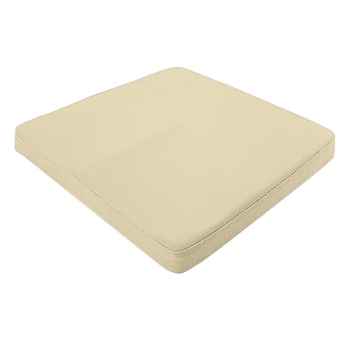 Elastizität Kissen, Sitzkissen aus Memory-Schaum, Bürostuhlkissen, Verdicken Sie den atmungsaktiven, waschbaren Bezug, weiches, ergonomisches, weiches Sitzkissen, for Bürostühle,(Light Tan) von ZGHQHCDRH