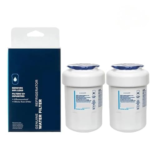 Ersatz-Kühlschrank-Wasserfilter Ohne Chip, Kompatibel Mit XWF, Kompatibel Mit GE, MWFP MWFA MWFAP MWFINT GWF06 GWFA HWF HWFA FMG-1 FMG DSS25KGREBB GCU23LGYDFSS, Kühlschrank-Wasserfilter(2pcs) von ZGHQHCDRH