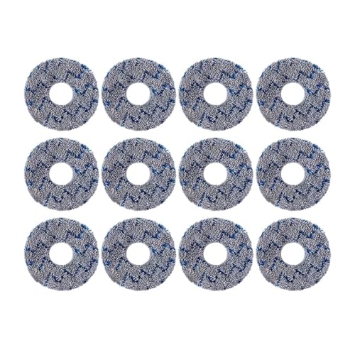 Ersatzteile For Roboterstaubsauger, Kompatibel Mit Ecovacs, Kompatibel Mit Deebot, X1 T10, Gummi-Seitenbürste, Abdeckung, Filter, Wischlappen, Staubbeutel(12pcs mop cloth) von ZGHQHCDRH
