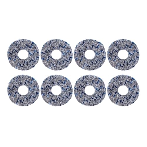 Ersatzteile For Roboterstaubsauger, Kompatibel Mit Ecovacs, Kompatibel Mit Deebot, X1 T10, Gummi-Seitenbürste, Abdeckung, Filter, Wischlappen, Staubbeutel(8pcs mop cloth) von ZGHQHCDRH