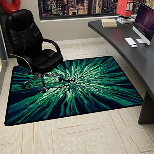 Gaming-Stuhlmatte, Stuhlmatte for Teppich, Bürostuhlmatte, Schreibtischstuhlmatten, Bürostuhlmatten for Hartholzböden, rutschfeste Bodenschutzmatte for Stuhlpolster(80x140CM) von ZGHQHCDRH