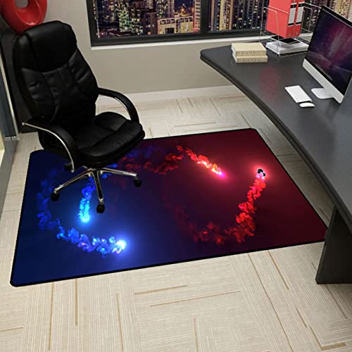 Gaming-Stuhlmatte, Stuhlmatte for Teppich, Bürostuhlmatte, Schreibtischstuhlmatten, Bürostuhlmatten for Hartholzböden, rutschfeste Bodenschutzmatte for Stuhlpolster(90x120CM) von ZGHQHCDRH