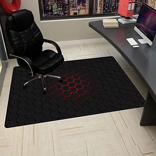 Gaming-Stuhlmatte, Stuhlpolster, Schreibtischstuhlmatten, Bodenschutzmatte fürs Büro, Bürostuhlmatte for Teppichboden, rutschfeste Bodenschutzmatte for Hartholzböden(120x160CM) von ZGHQHCDRH