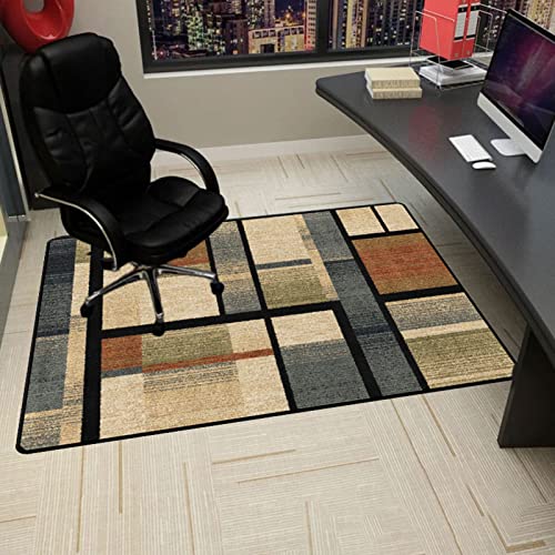 Gaming-Stuhlmatte, Stuhlpolster, Schreibtischstuhlmatten, Bodenschutzmatte fürs Büro, Bürostuhlmatte for Teppichboden, rutschfeste Bodenschutzmatte for Hartholzböden(70x100CM) von ZGHQHCDRH