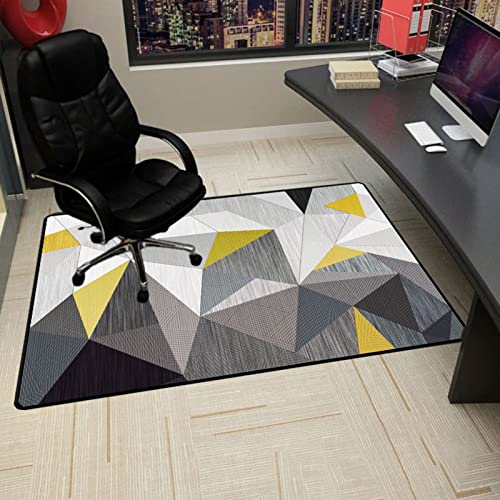Gaming-Stuhlmatte, Stuhlpolster, Schreibtischstuhlmatten, Bodenschutzmatte fürs Büro, Bürostuhlmatte for Teppichboden, rutschfeste Bodenschutzmatte for Hartholzböden(90x120CM) von ZGHQHCDRH