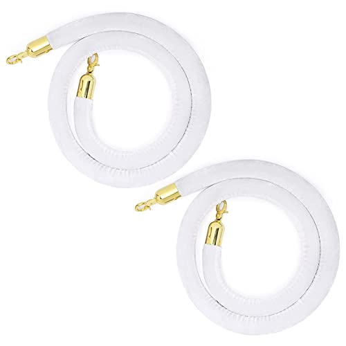 Geländerseil, 2 Stück Absperrseile Crowd Control Seil mit Haken, Outdoor Seilschutz Sicherheitsbarriere, for Whotel Bank Theaters von ZGHQHCDRH