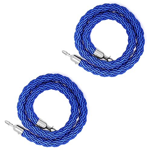 Geländerseil, Absperrung aus gedrehtem Seil for Pfosten, Konzerte, VIP-Mengenwarteschlangen, Trennwand aus geflochtenen Seilen,(2.5M/8.2Ft) von ZGHQHCDRH