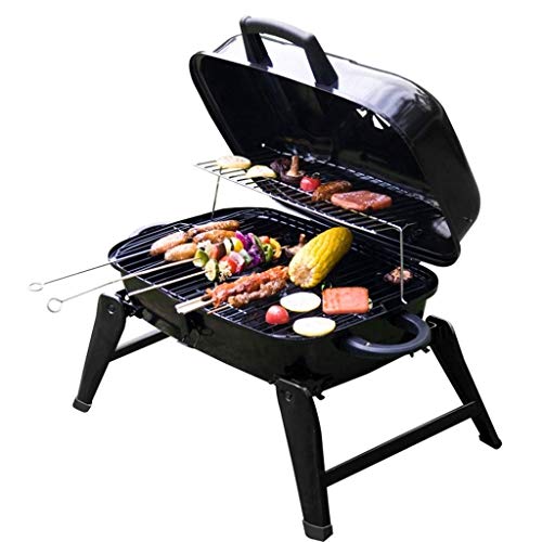 Grill, Grillrost Holzkohlegrill Outdoor-Grillrost Runder Tragbarer Camping-Stehgrill von ZGHQHCDRH