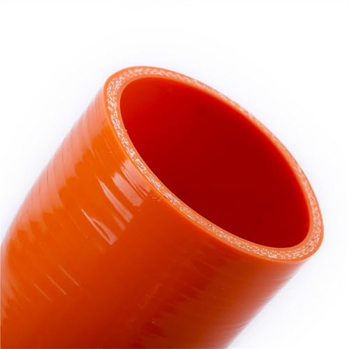 Gummi Schlauch Auto Silikon Turbo Intercooler Schlauch Teile 4PLY fit für Land Rover Defender TD5 1998-2016 3PCS(Orange) von ZGHQHCDRH
