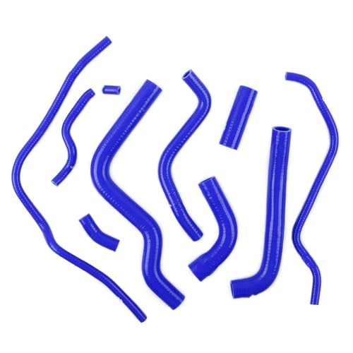 Gummi Schlauch Passend für Yamaha FZ6 Fazer 2004 2005 2006 2007 2008 2009 2010 2011. Motorrad-Silikon-Kühlmittelschlauch-Set(Blue) von ZGHQHCDRH