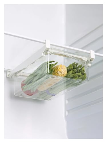 Hängender Küchenorganizer Kühlschrankregal Eier-Obst-Aufbewahrungsbox Schublade Lebensmittel-Schärferbox Rutsche Kunststoffbehälter Zubehör(Fruit Storage Box) von ZGHQHCDRH