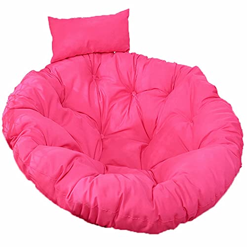 Hängesessel-Kissen, Hängendes Hängestuhlkissen for den Außenbereich, Dickes, rundes Schaukelstuhlkissen, strapazierfähige Stuhlpolster for den Garten(Rose Red) von ZGHQHCDRH