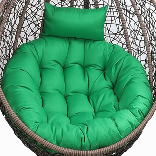 Hängesessel-Kissen, Hängendes Schaukelstuhlkissen for den Außenbereich, Dickes Hängekissen, waschbarer Bezug, Hängendes Hängesesselkissen for den Garten, Ersatzpolster for Stuhlmatten(Deep Green) Hängesessel-Kissen, Hängendes Schaukelstuhlkissen for den Außenbereich, Dickes Hängekissen, waschbarer Bezug, Hängendes Hängesesselkissen for den Garten, Ersatzpolster for Stuhlmatten(Deep Green) von ZGHQHCDRH