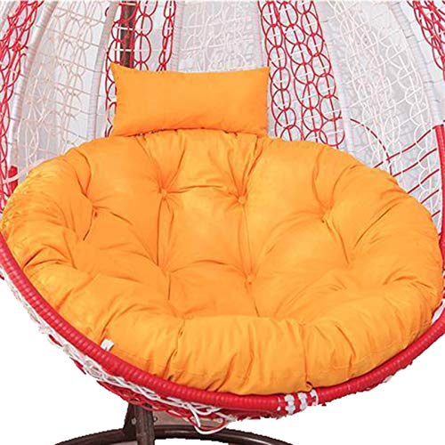 Hängesessel-Kissen, Hängesessel, Dicke Kissen for Hängesessel mit Kissen, waschbarer Bezug, for den Garten(Yellow) von ZGHQHCDRH