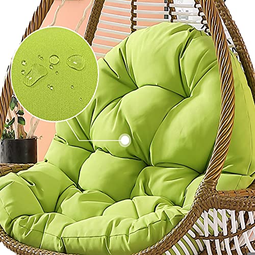 Hängesessel-Kissen, Hängesessel-Kissenpolster for den Terrassengarten, Dicke Ersatzkissen for Hängesessel, sonnenbeständige Hängesessel-Kissen for den Außenbereich(Green) von ZGHQHCDRH