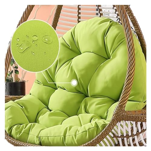 Hängesessel-Kissen, Kissenersatz for den Außenbereich, Kissen for Hängeschaukelstühle, nur Kissen for Hängesessel, Dicke Kissen for Hängekörbe, sonnenbeständige Polster mit Cooler Textur(Green) Hängesessel-Kissen, Kissenersatz for den Außenbereich, Kissen for Hängeschaukelstühle, nur Kissen for Hängesessel, Dicke Kissen for Hängekörbe, sonnenbeständige Polster mit Cooler Textur(Green) von ZGHQHCDRH