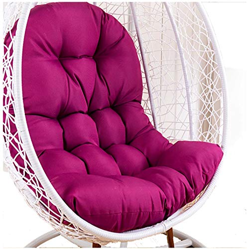 Hängesessel-Kissen, Nur großes Hängesesselkissen „Swing“, sonnenbeständiges, langlebiges Gartenhängesesselkissen, Stuhlpolster mit Cooler Textur for den Sommer(Purple) von ZGHQHCDRH