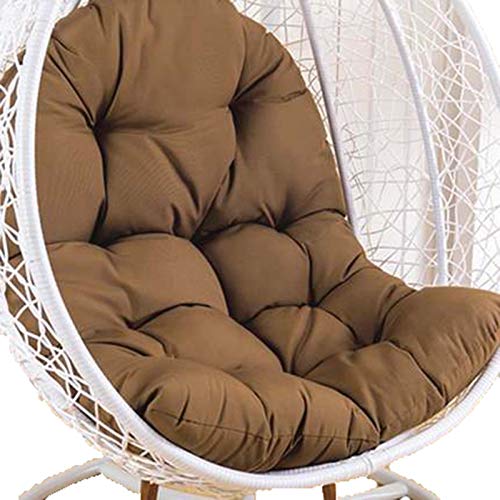 Hängesessel-Kissen, Nur großes Hängesesselkissen „Swing“, sonnenbeständiges, langlebiges Gartenhängesesselkissen, Stuhlpolster mit Cooler Textur for den Sommer(Taupe) von ZGHQHCDRH
