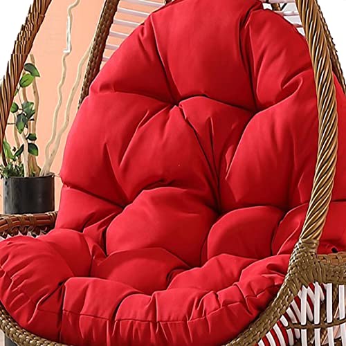 Hängesessel-Kissen, Sitzkissen for Hängeschaukelstühle, Dicke Hängesessel-Mattenpolster for den Innen- und Außenbereich, Gartenstühle(Red) von ZGHQHCDRH