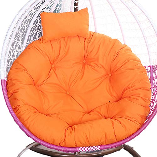 Hängesessel-Kissen, Sitzkissen for Hängeschaukelstühle, Dicke Kissen for Hängesessel, Abnehmbarer, waschbarer Bezug for Hängesessel, Stuhlpolster for den Außenbereich(Orange) von ZGHQHCDRH