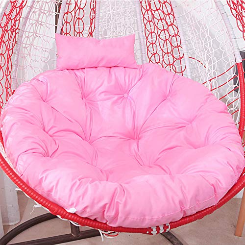 Hängesessel-Kissen, Sitzkissen for Hängeschaukelstühle, Dicke Kissen for Hängesessel, Abnehmbarer, waschbarer Bezug for Hängesessel, Stuhlpolster for den Außenbereich(Pink) von ZGHQHCDRH