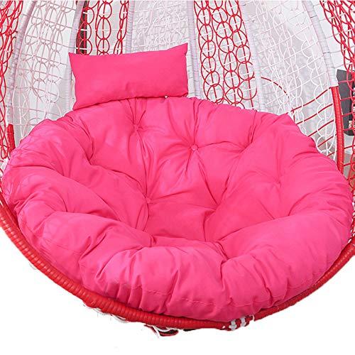 Hängesessel-Kissen, Sitzkissen for Hängeschaukelstühle, Dicke Kissen for Hängesessel, Abnehmbarer, waschbarer Bezug for Hängesessel, Stuhlpolster for den Außenbereich(Rose Red) von ZGHQHCDRH
