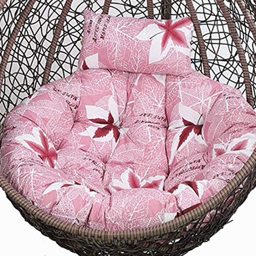 Hängesessel-Kissen, Verdicktes Hängestuhlkissen mit waschbarem Bezug, nur Hängestuhlkissen for den Außenbereich, Stuhlmattenpolster(Maple Leaf) von ZGHQHCDRH
