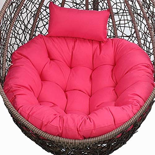 Hängesessel-Kissen, Waschbares, großes, Dickes Hängestuhlkissen for Schaukelstühle, Stuhlpolster for drinnen und draußen, Gartenstühle(Rose Red) von ZGHQHCDRH