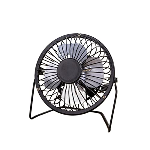 Handgehaltene Ventilatoren, Metall-USB-Mini-Ventilator, tragbarer 360-Grad-einstellbarer Kühlventilator, Tischventilator, Schreibtischventilator, persönlicher Mini-Ventilator for das Home-Office(Black von ZGHQHCDRH
