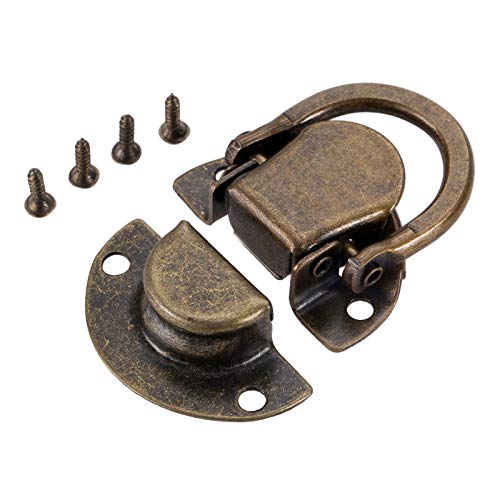 Hasp Riegel, Antikes Metallschloss Dekorativ, Türschnalle 1 Stück Vintage Verschlossene Holzweinhandtasche Eisen Schmuckschatulle Vorhängeschloss Verschluss Möbelbeschläge Hasp Riegel, Antikes Metallschloss Dekorativ, Türschnalle 1 Stück Vintage Verschlossene Holzweinhandtasche Eisen Schmuckschatulle Vorhängeschloss Verschluss Möbelbeschläge von ZGHQHCDRH