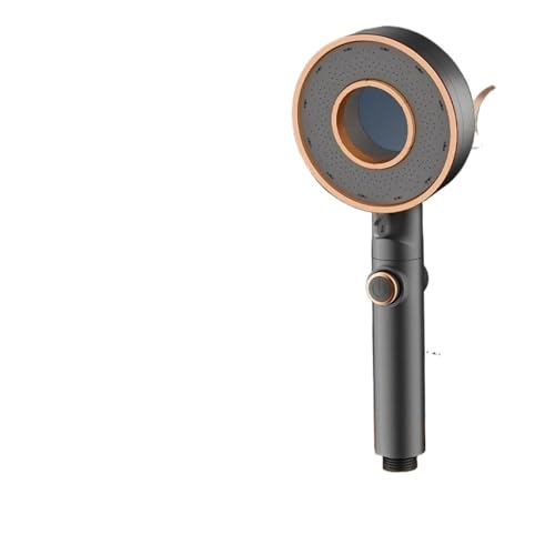 Hochdruck-Duschkopf, 3 Modi, Einstellbare Duschköpfe, Wassersparend, One-Key-Stopp-Wassersprühdüse, Badezimmer-Wasserhahn-Zubehör(Grey) von ZGHQHCDRH