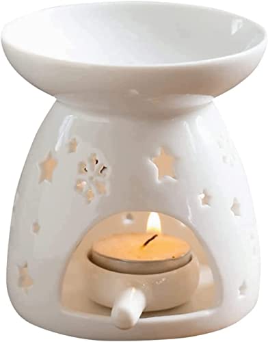 Kerzenhalter, Ätherisches Öl Brenner Aroma Diffusoren Stern Schneeflocke Form Kerzenhalter Porzellan Aromatherapie Wärmer Hause Dekoration Kerzenhalter, Ätherisches Öl Brenner Aroma Diffusoren Stern Schneeflocke Form Kerzenhalter Porzellan Aromatherapie Wärmer Hause Dekoration von ZGHQHCDRH