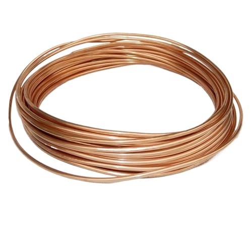 Kupfer-Spulendraht, 2 mm,5, 3, 4, 1 m Durchmesser, kupferfarben, Kältekapillarrohr, Schlauchspule, Kältetechnik, T2 .2P-Rohr(Outer Diameter 2mm) von ZGHQHCDRH
