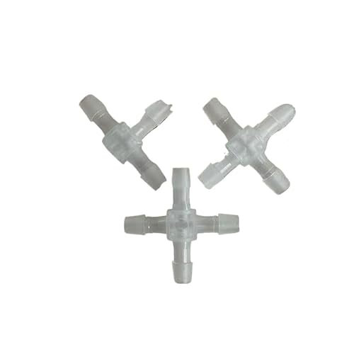 Langlebiger Kreuz-X-Verbinder mit Widerhaken aus Kunststoff for Schläuche und Rohre – ideal for Wasser- und Flüssigkeitstransferanwendungen(30PC 2.4mm) von ZGHQHCDRH
