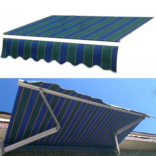 Langlebiger manueller Markisen-Ersatzstoff – einziehbares Sonnenschutzdach for den Außenbereich for Hof und Terrasse(3x2meters) von ZGHQHCDRH