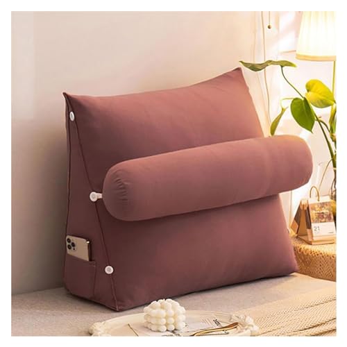 Lese-Kissen, Dreieckige Keil-Bettruhe, großes Lounge-Kissen for Erwachsene mit Rückenlehne und Nacken-/Armstütze, Rückenstütze mit Armlehnen, ideal for Lesen im Bett oder Fernsehen(Bean Paste,45 x 50 Lese-Kissen, Dreieckige Keil-Bettruhe, großes Lounge-Kissen for Erwachsene mit Rückenlehne und Nacken-/Armstütze, Rückenstütze mit Armlehnen, ideal for Lesen im Bett oder Fernsehen(Bean Paste,45 x 50 von ZGHQHCDRH