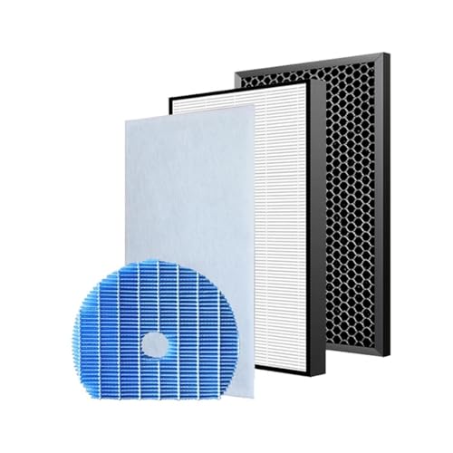 Luftreiniger-Hepa-Kohle-Befeuchtungsfilter, kompatibel mit Sharp, FZ-D40HFE FZ-G40DHFE FZ-G60MFE KC-G41R KC-G41R-W KC-G41R-H KC-G51R-W Luftreinigerfilter, Luftreinigerfilter(1set) von ZGHQHCDRH