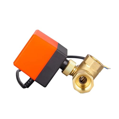 Messing Elektrisches Gewinde Kugelhahn 2-Wege 3-Draht Magnetventil Wasserventil AC 220V DC 12V 24V mit Stellantrieb(DN25 12v-3Way) von ZGHQHCDRH