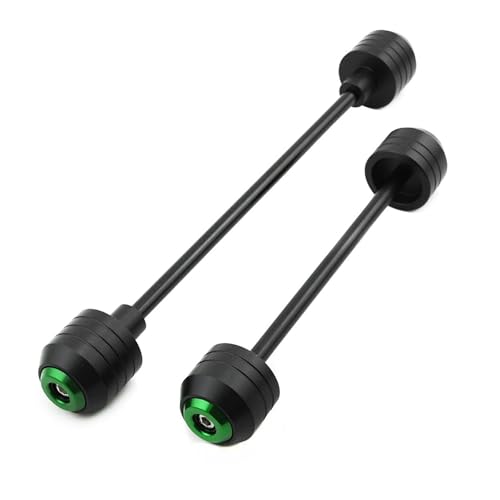 Motorrad Schwinge Fit Für SUZUKI GSXR GSX-R 600 750 2011-2014 Vorne Hinten Rad Slider Gabel Achse Crash Protector Schaukel Arm Pad Schutz Schwinge Sliders(Green) von ZGHQHCDRH