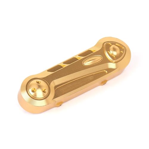 Motorrad Schwinge Passend für Vespa GTS300 GTS für Sprint150 Primavera150 Vorderradgabelschutz Motorrad-Schwingkipphebel-Abdeckkappen Schwinge Sliders(Copper With Logo) von ZGHQHCDRH
