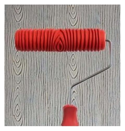 Muster-Farbroller, Farbprägewalze, geprägte Farbwalze, Wandmalerei, Läufer, Wanddekoration, DIY-Werkzeug, 17,5 cm, Holzmaserung Muster-Farbroller, Farbprägewalze, geprägte Farbwalze, Wandmalerei, Läufer, Wanddekoration, DIY-Werkzeug, 17,5 cm, Holzmaserung von ZGHQHCDRH