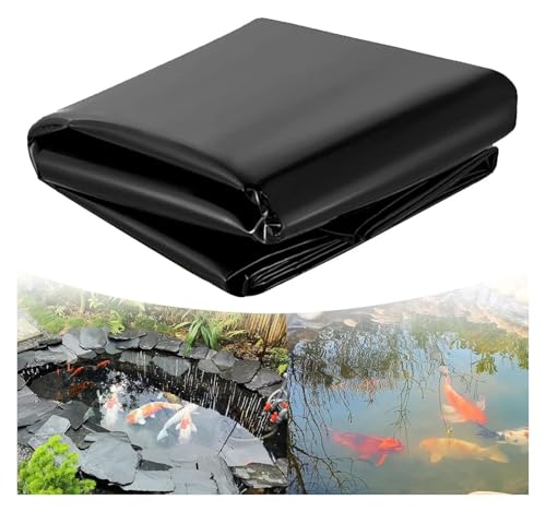 Polyethylen-Kunststoff, Flexible Teichfolien, wasserdicht – 4 x 6 m, 5 x 8 m, 7 x 10 m, langlebig, for Gärten, Pools, Membranfische for Bachbrunnen, Wasserfälle, Garten im Freien(10x10m(32.8x32.8ft)) von ZGHQHCDRH