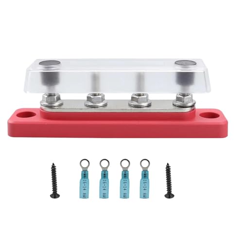 Power Distribution Block Durable Bus Bar 300V for Car Solar Automotive(Red) von ZGHQHCDRH
