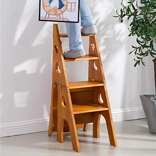 Produktpräsentationsregal, Klappbare Trittleitern, Holzleiterhocker, faltbarer Aufstiegshocker mit 4 Stufen, multifunktionale, Bücherregal, Ausstellungsregale Produktpräsentationsregal, Klappbare Trittleitern, Holzleiterhocker, faltbarer Aufstiegshocker mit 4 Stufen, multifunktionale, Bücherregal, Ausstellungsregale von ZGHQHCDRH