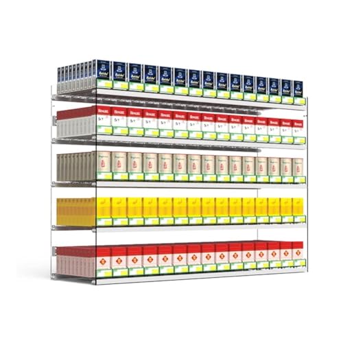 Produktpräsentationsregal, Laden-Display-Regale, Einzelhandels-Display-Display-Rack, wandmontiertes Lagerregal, Convenience-Store, automatisches Zigarettenregal(61.5x28.4x86cm) von ZGHQHCDRH