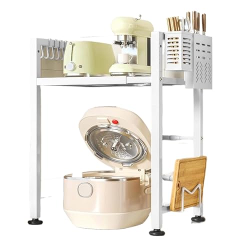 Regal für Mikrowellenherd, Ablagefläche for Mikrowelle aus Kohlenstoffstahl mit Essstäbchenständer und Paneelständer Regal für Mikrowellenherd, Ablagefläche for Mikrowelle aus Kohlenstoffstahl mit Essstäbchenständer und Paneelständer von ZGHQHCDRH