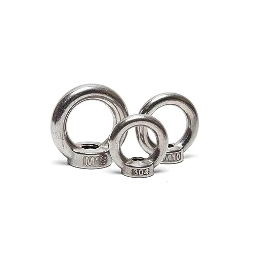 Ringschrauben, strapazierfähig, M18, Länge 100–300 mm, Spreizhülse aus Edelstahl 304, Hebebolzenschraube, Marine, mit Dreieck- und Kreisringhaken(200mm) von ZGHQHCDRH