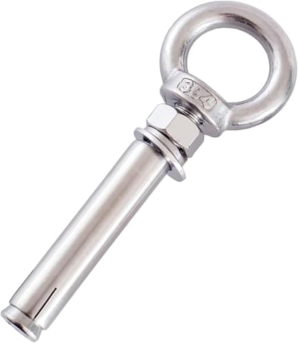 Ringschrauben, strapazierfähig, M20-Expansions-Ringschraubenmutter, Schraubenbolzen mit Ring, 304 Edelstahlanker for Betonwände(M20x250mm) von ZGHQHCDRH