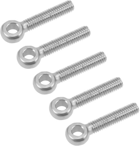 Ringschrauben for hohe Beanspruchung, 5 Stück Edelstahlbolzen, Maschinenschulter-Hebeösen, metrisches M12-Gewinde, geeignet for Befestigungselemente(M12x35mm) von ZGHQHCDRH